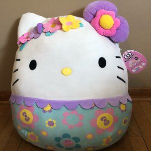 NWT 20" Floral Hello Kitty Squishmallow